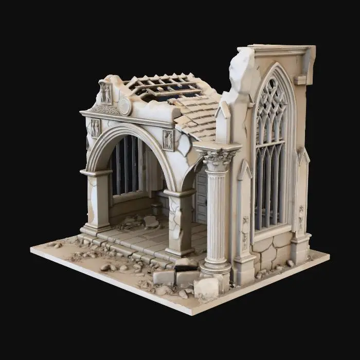 3D model for Gothic Ruins Model