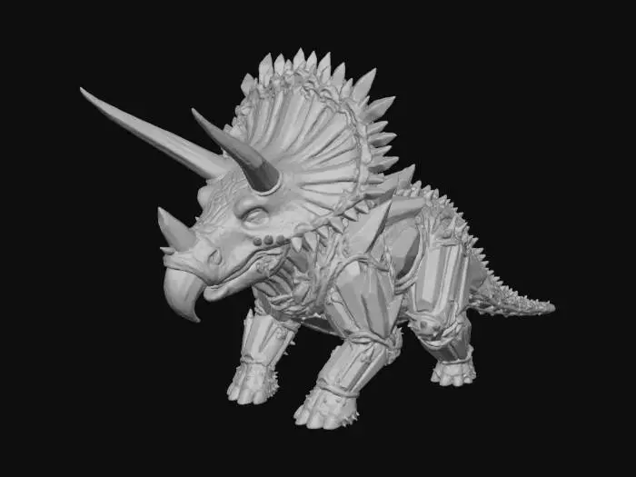 3D model for Emerald Triceratops