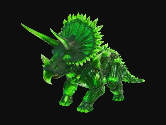 3D model for Emerald Triceratops