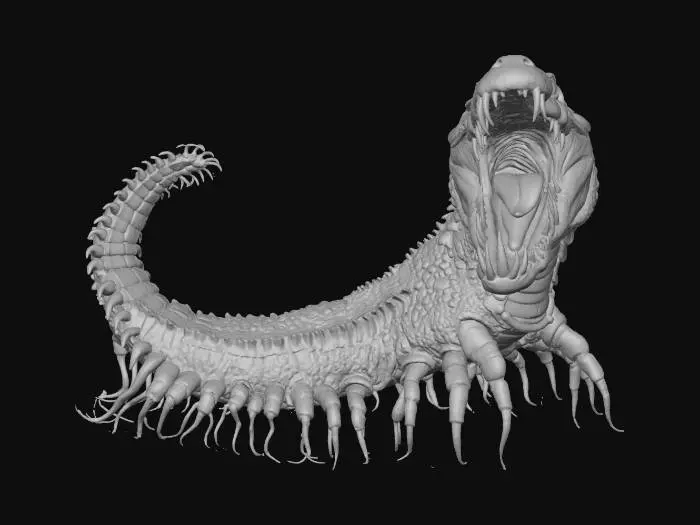 3D model for Crocipede - Forest Nightmare