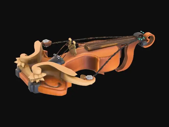 3D model for Fiddle-Stick Launcher