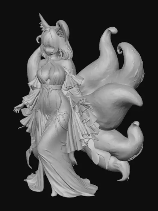 3D model for Sakurin - Multi-Tailed Pearl of Dawn