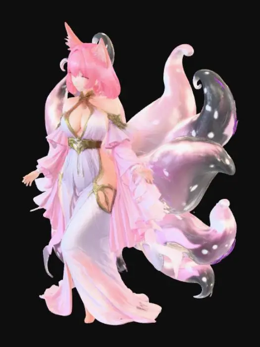 3D model for Sakurin - Multi-Tailed Pearl of Dawn