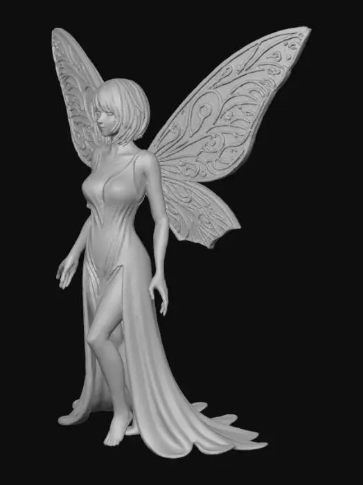 3D model for Elyria - a graceful butterfly