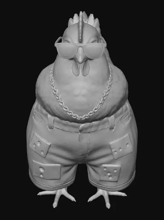 3D model for Swagger Chicken Star
