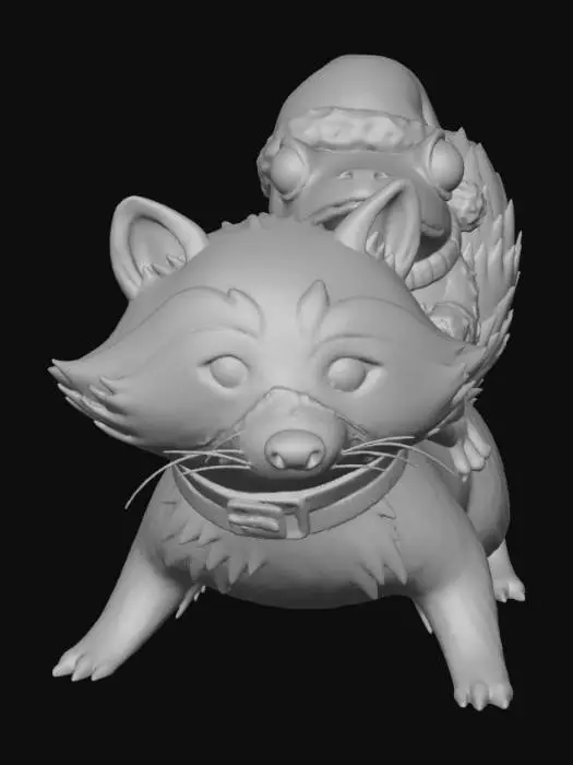 3D model for Rakki and Froggy – Those who deliver gifts… without a post office