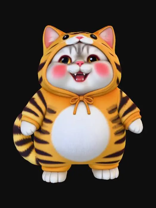 3D model for Puff - Someone who thinks happiness is when someone pats you on the head