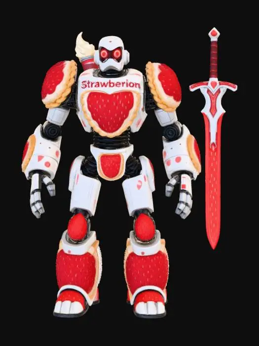 3D model for Strawberion - Hero of the Dessert Galaxy