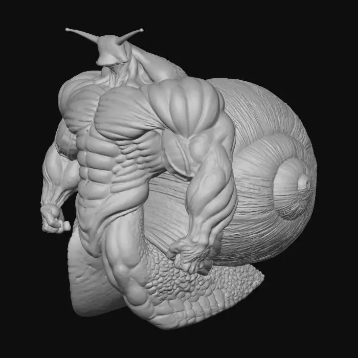 3D model for Hercules Helix Maximus - Hypertrophic Gastropod