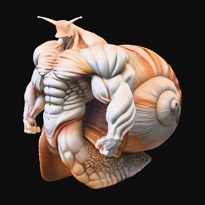 3D model for Hercules Helix Maximus - Hypertrophic Gastropod