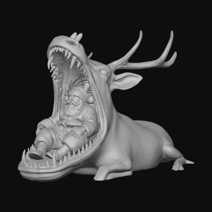 3D model for "Reindeer Taxi: Santa Inside, But no Insurance"