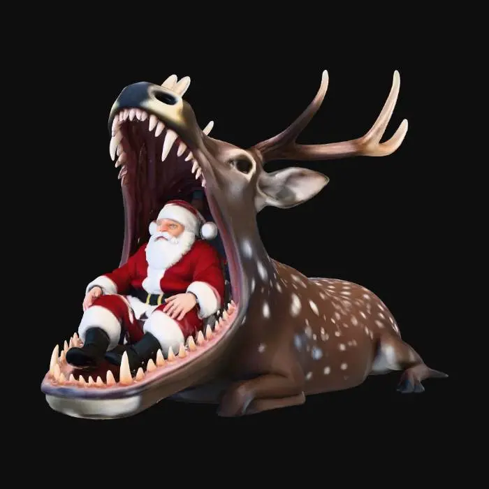 3D model for "Reindeer Taxi: Santa Inside, But no Insurance"