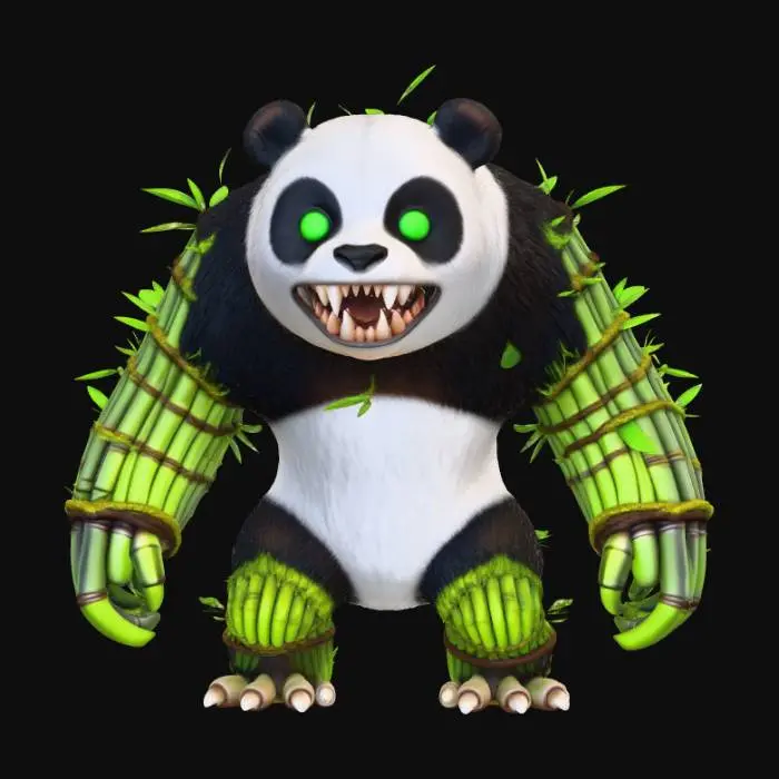 3D model for Bamboorus - A creature whose fangs grow faster than bamboo.