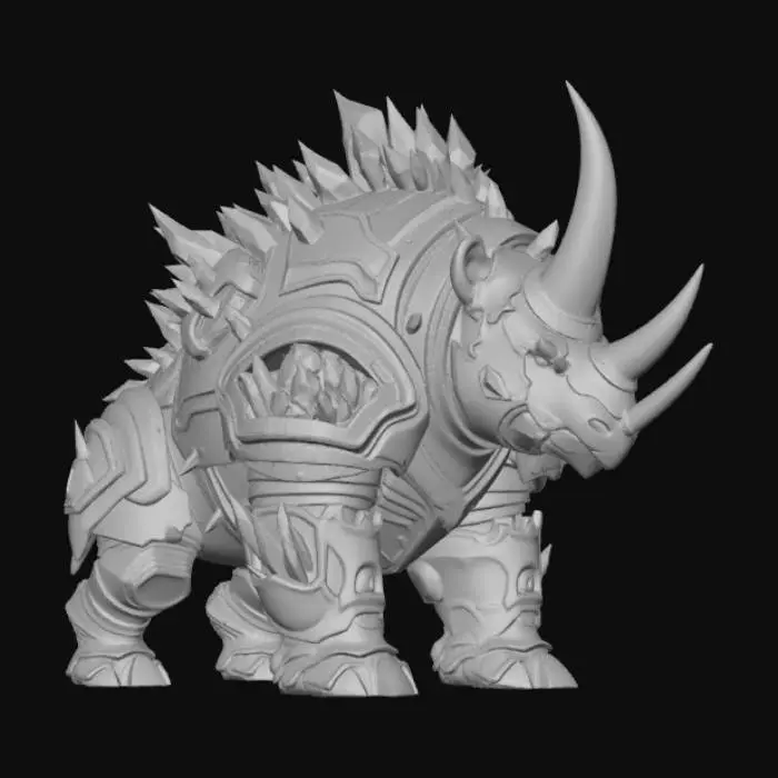 3D model for Frostclad-Proto-Omega - A creature whose core functions even at sub-zero temperatures