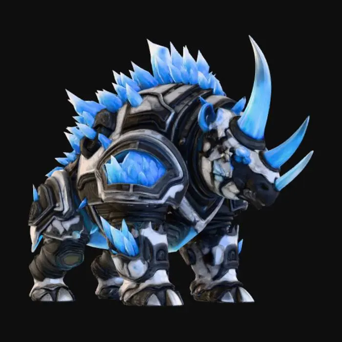 3D model for Frostclad-Proto-Omega - A creature whose core functions even at sub-zero temperatures