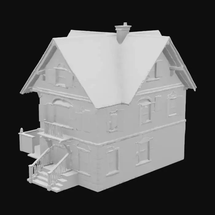 3D model for 一栋3层的欧式别墅