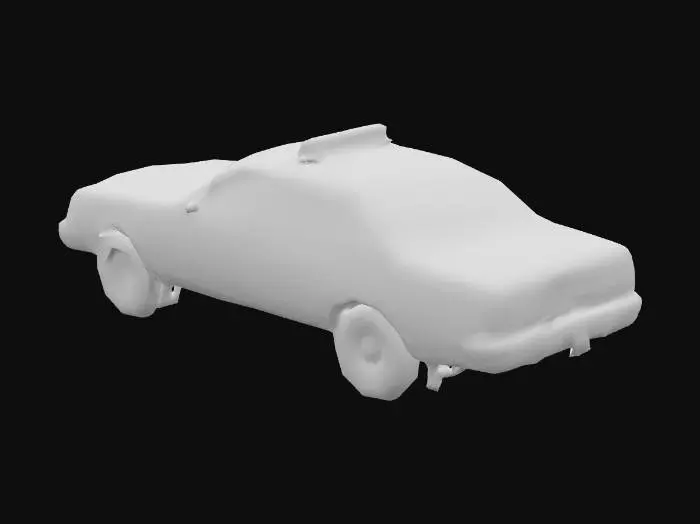 3D model for An 80's DISTOPIAN apocalypse MOVIE STYLE, A REALISTIC , SIMPLISTIC , RAGGED BUSTED , A FORD CROWN VICTORIA MODEL TAXI CAR