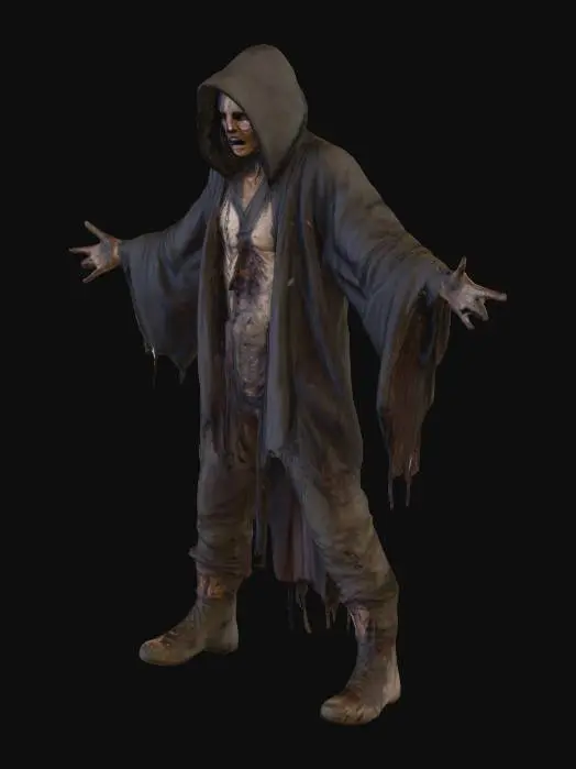 3D model for 80'S MOVIE , REALISTIC , DISTOPIAN SCAVENGER CANNIBAL 