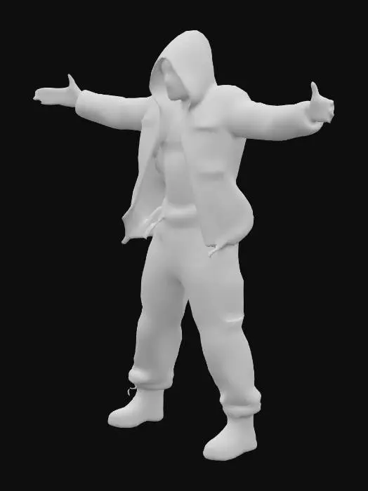 3D model for 80'S MOVIE , REALISTIC , DISTOPIAN SCAVENGER CANNIBAL 