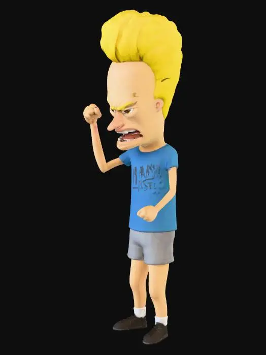 3D model for Animated Character Yelling