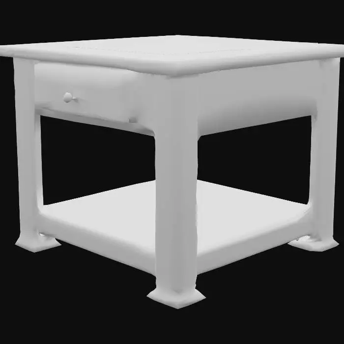 3D model for 80'S DISTOPIAN , A BATTERED DECAYING ENDTABLE