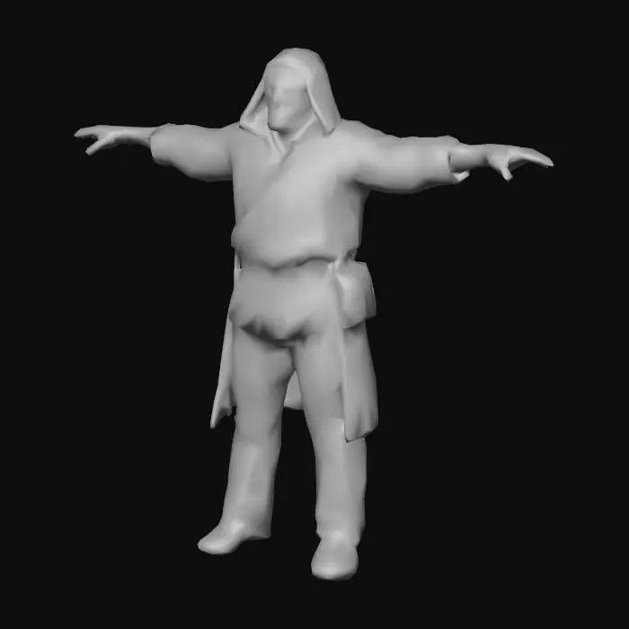 3D model for The Watchful Monk