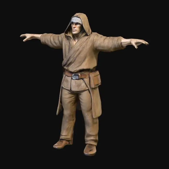 3D model for The Watchful Monk