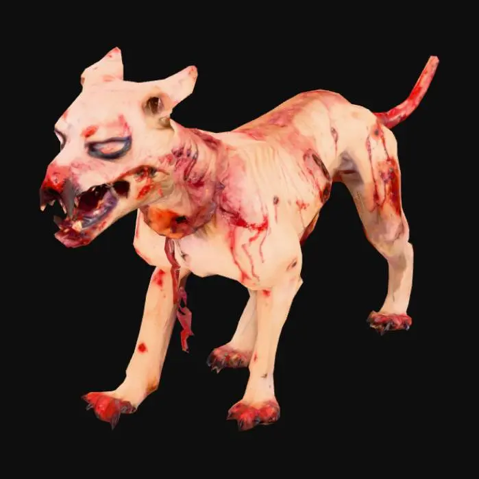 3D model for Demonic Hound , ultra realistic