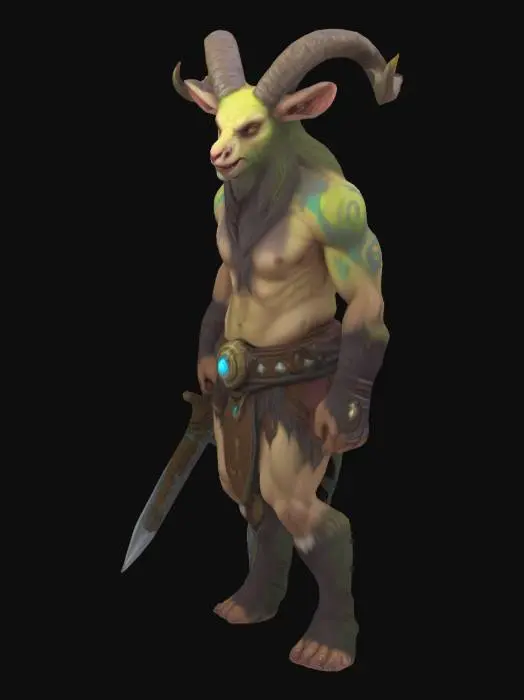 3D model for Warcraft style , Satyr pet