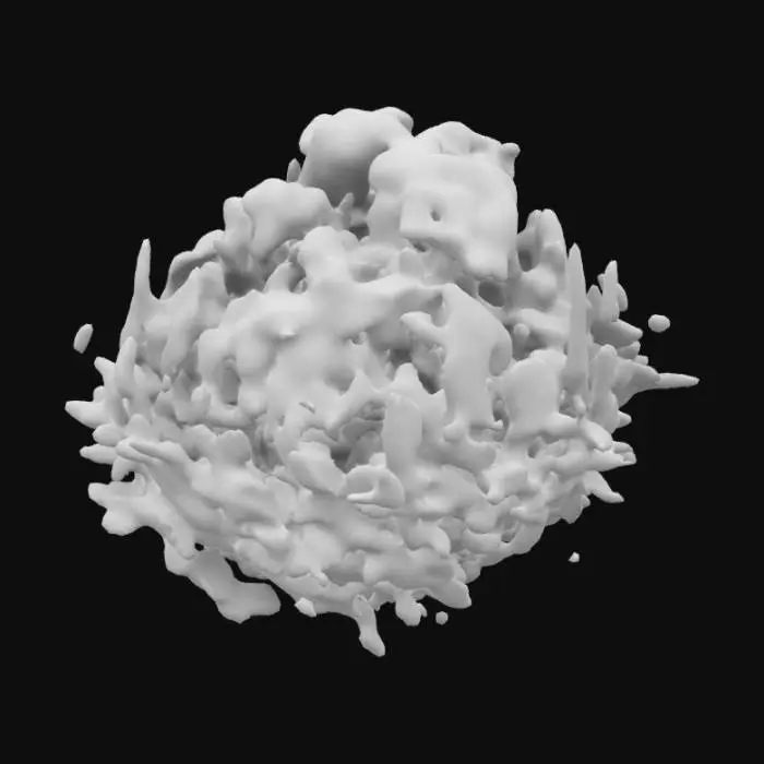 3D model for Create a dynamic, fiery meteor fireball that streaks through the sky with intense heat and glowing orange, red, and yellow hues. The meteor should have a fiery, burning tail trailing behind it, with sparks and embers scattered in its wake. The body of the meteor should be rocky with fiery cracks, giving it an intense, explosive appearance. 