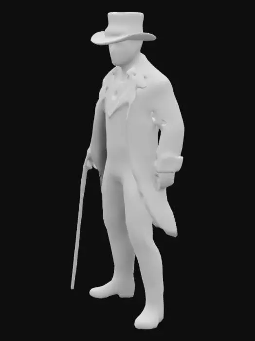 3D model for Can you make a  slave owner from the 1800s 

