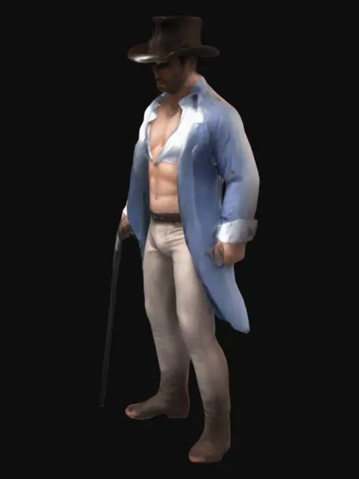 3D model for Can you make a  slave owner from the 1800s 
