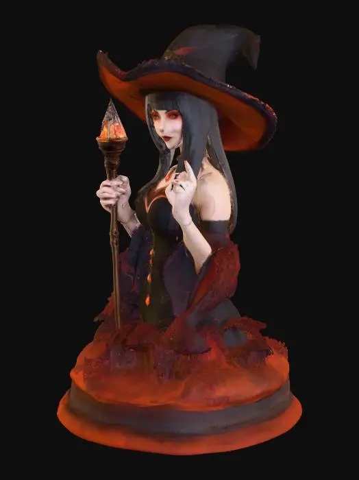 3D model for Enchanted Sorceress