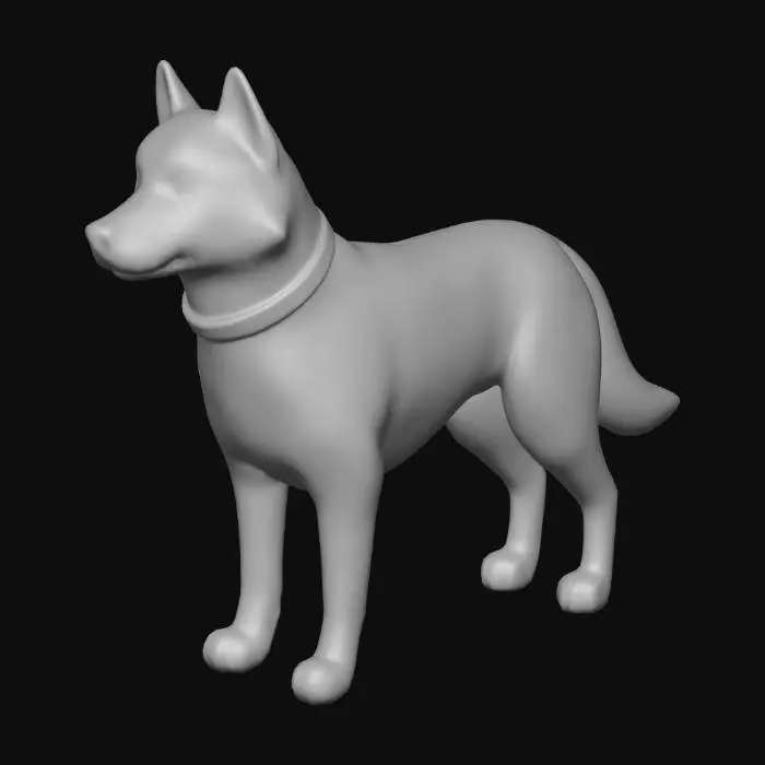 3D model for Basic Animal Pack_dog_Husky