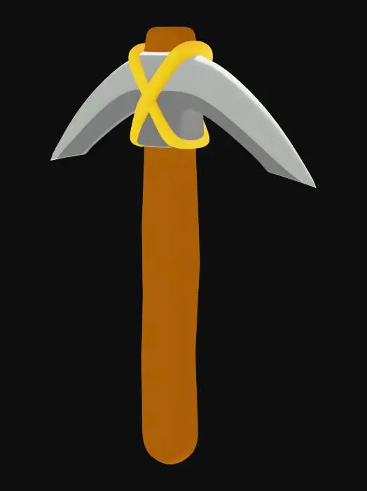 3D model for Mining Pickaxe