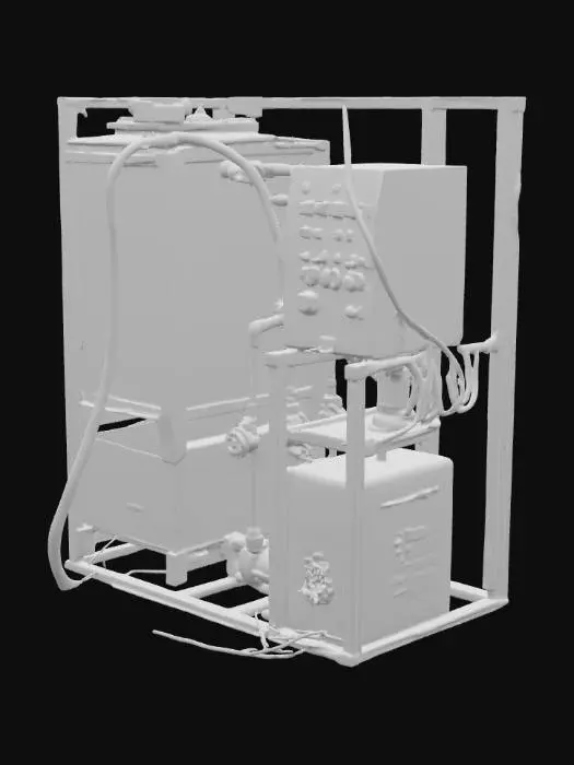 3D model for torre de enfriamiento