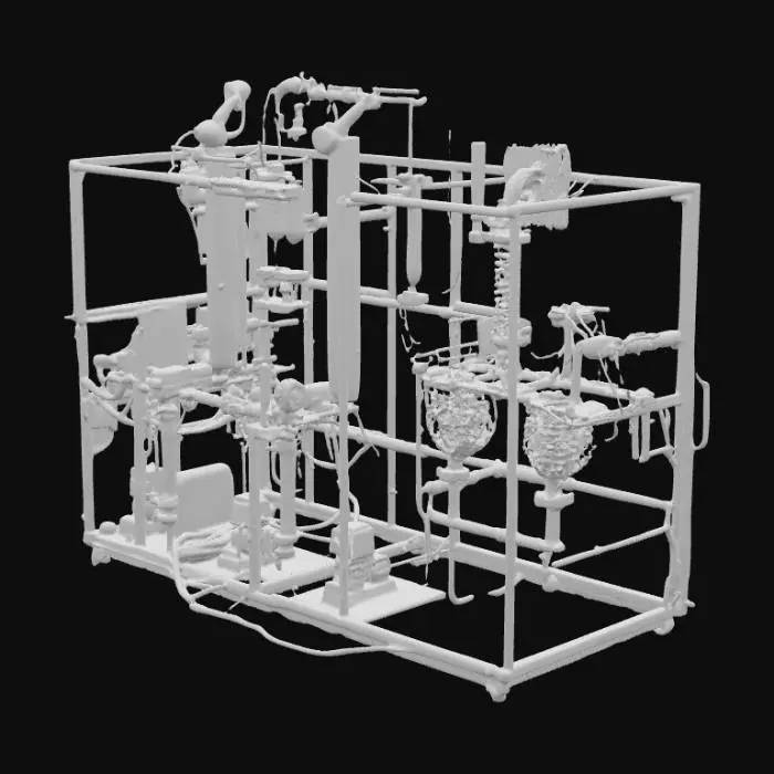 3D model for evaporador de doble efecto