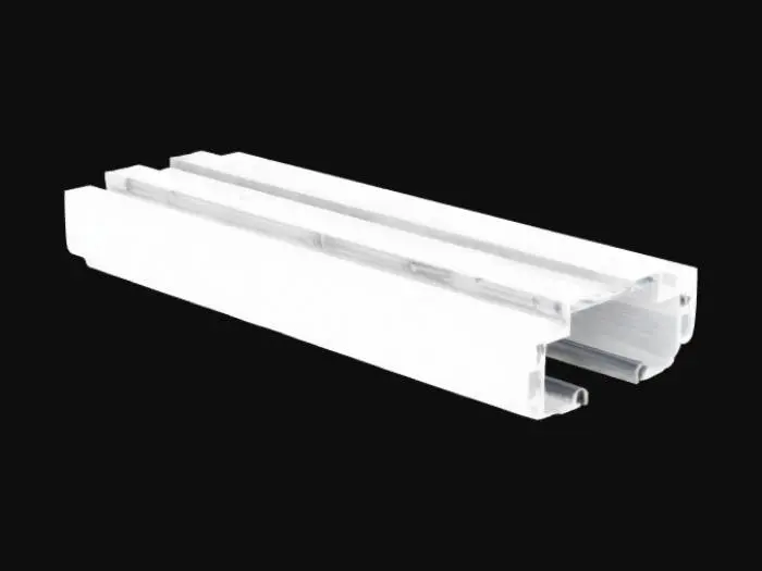 3D model for riel din de aluminio, esta herramienta se usa para sostener los interruptores magnetotermicos que van en un cuadro electrico de los hogares