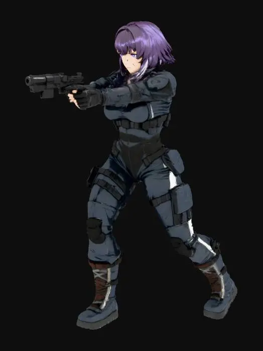 3D model for Major Ghost in the shell