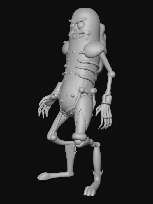 3D model for Pickle Rick