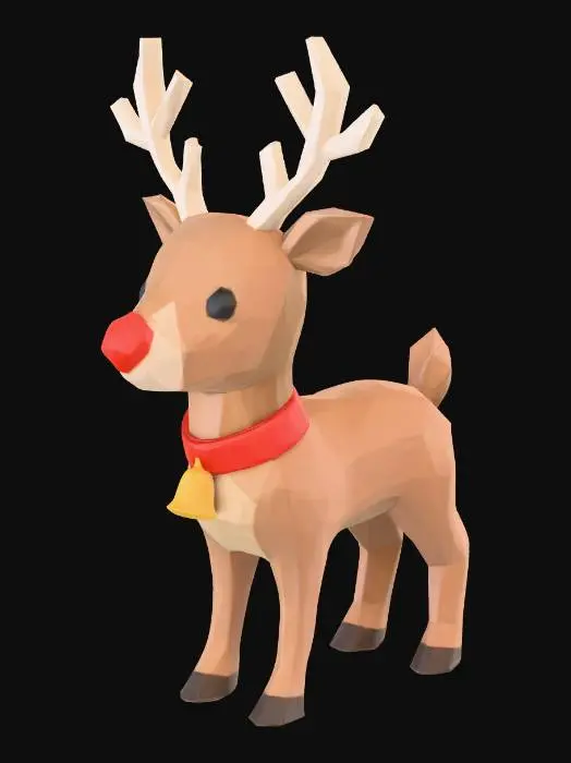 3D model for Rudolph Rendered, #Christmas2025#