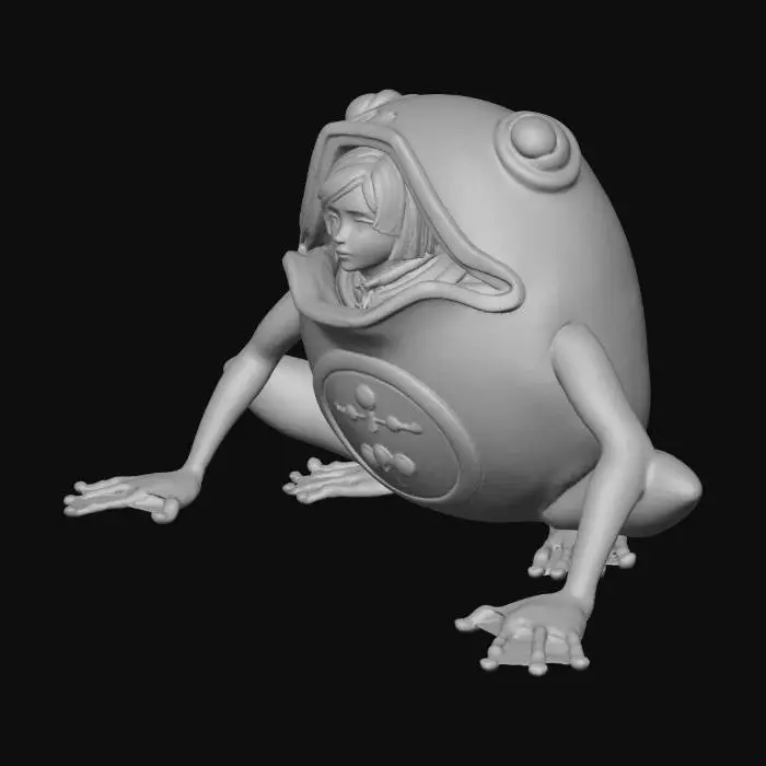 3D model for Frog Suit Frown