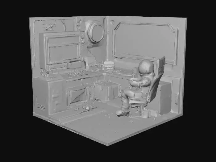 3D model for Space Station Solitude