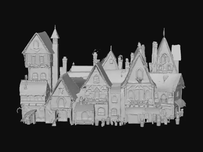 3D model for Medieval Village Homes