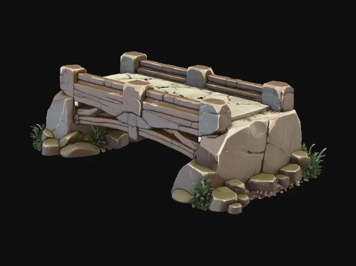 3D model for Stone Bridge Passage