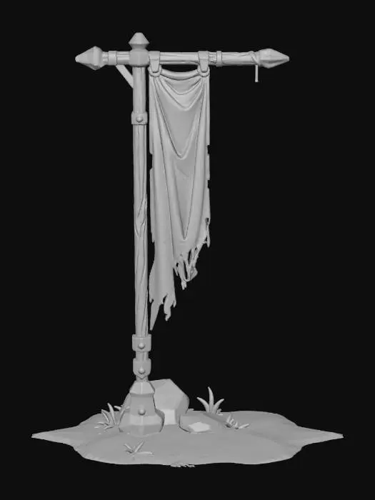 3D model for Desolate Bannerpost