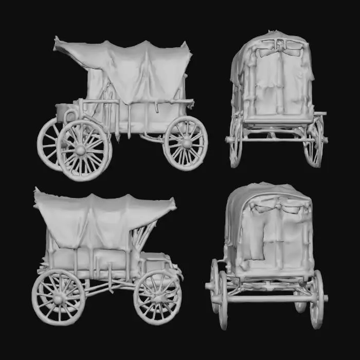 3D model for Covered Wagon