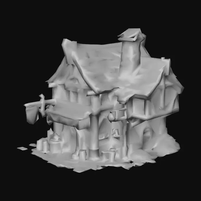 3D model for Whimsical Cottage Storefront