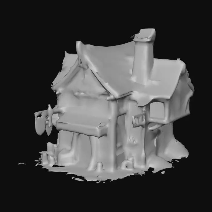 3D model for Whimsical Cottage Storefront