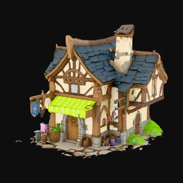 3D model for Whimsical Cottage Storefront